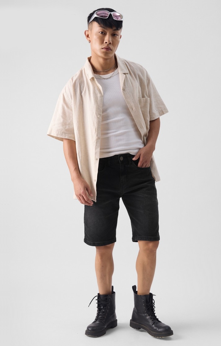 Men's  Original Solids: Carbon Black Denim Shorts
