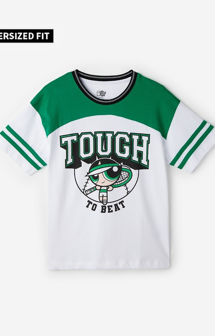 The Souled Store | Girls The Powerpuff Girls: Fighter Girls Cotton Oversized T-Shirt