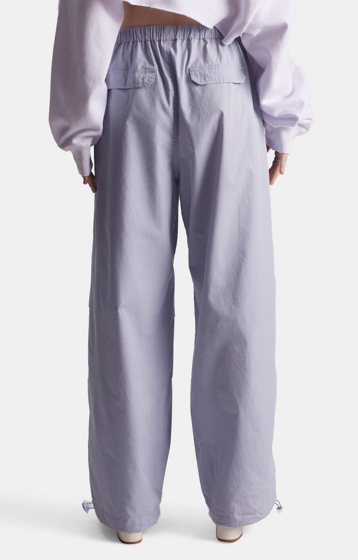 Women's  Original Parachute Pants: Purple Joggers