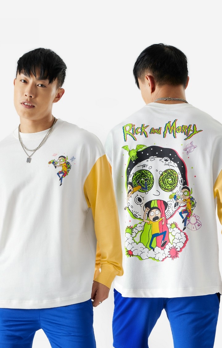 Men's Rick And Morty: Morty's World Oversized Full Sleeve T-Shirt