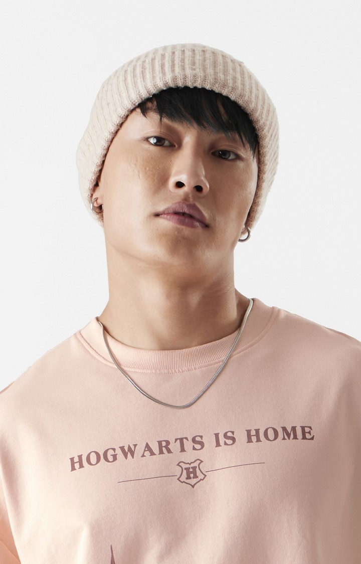 Men's Harry Potter: Hogwarts Is Home Oversized Full Sleeve T-Shirt