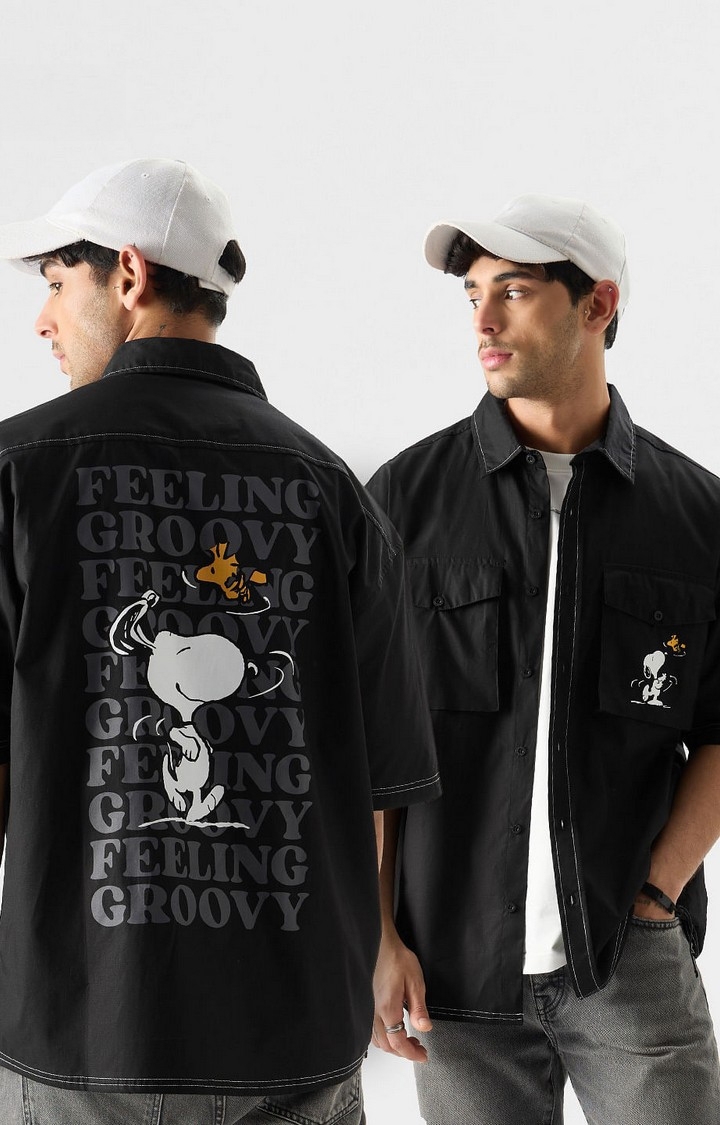 The Souled Store | Men's Peanuts: Groovy Snoopy Oversized Shirts