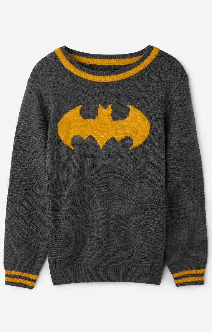 The Souled Store | Boys Batman: Vintage Logo Boys Sweaters