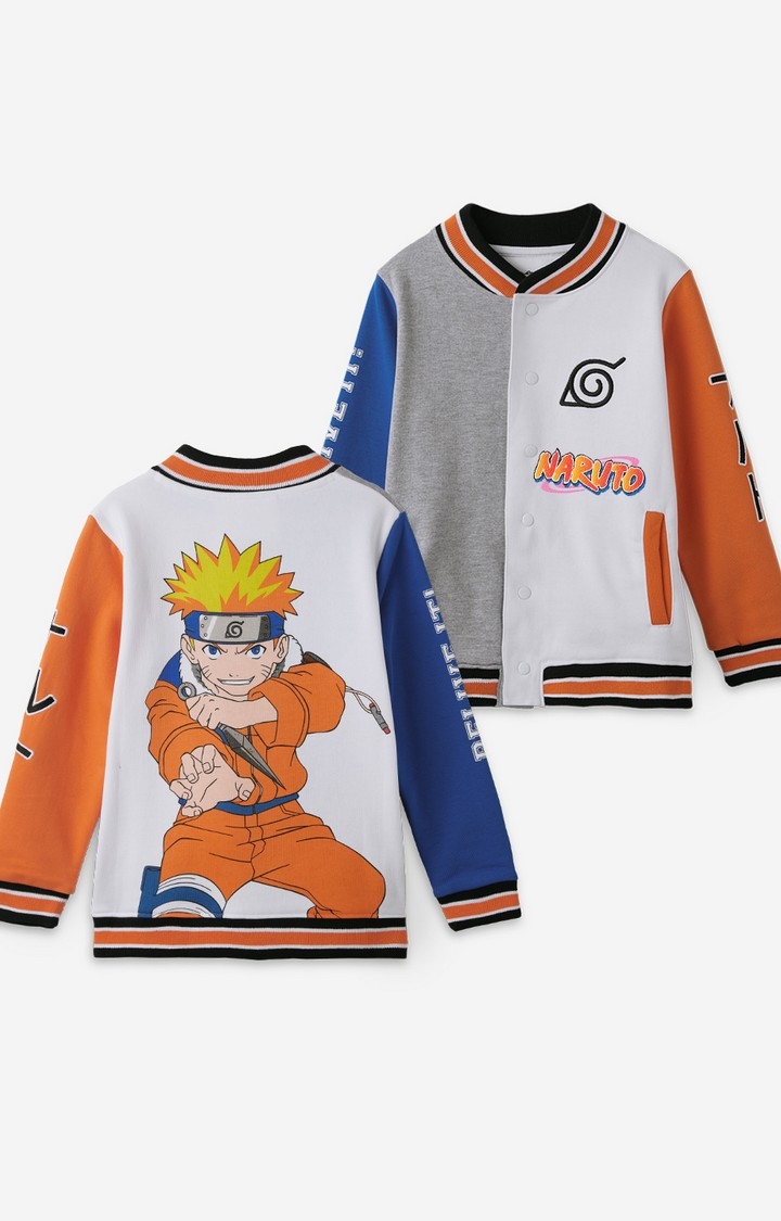 The Souled Store | Boys Naruto: Believe It Boys Cotton Varsity Jackets