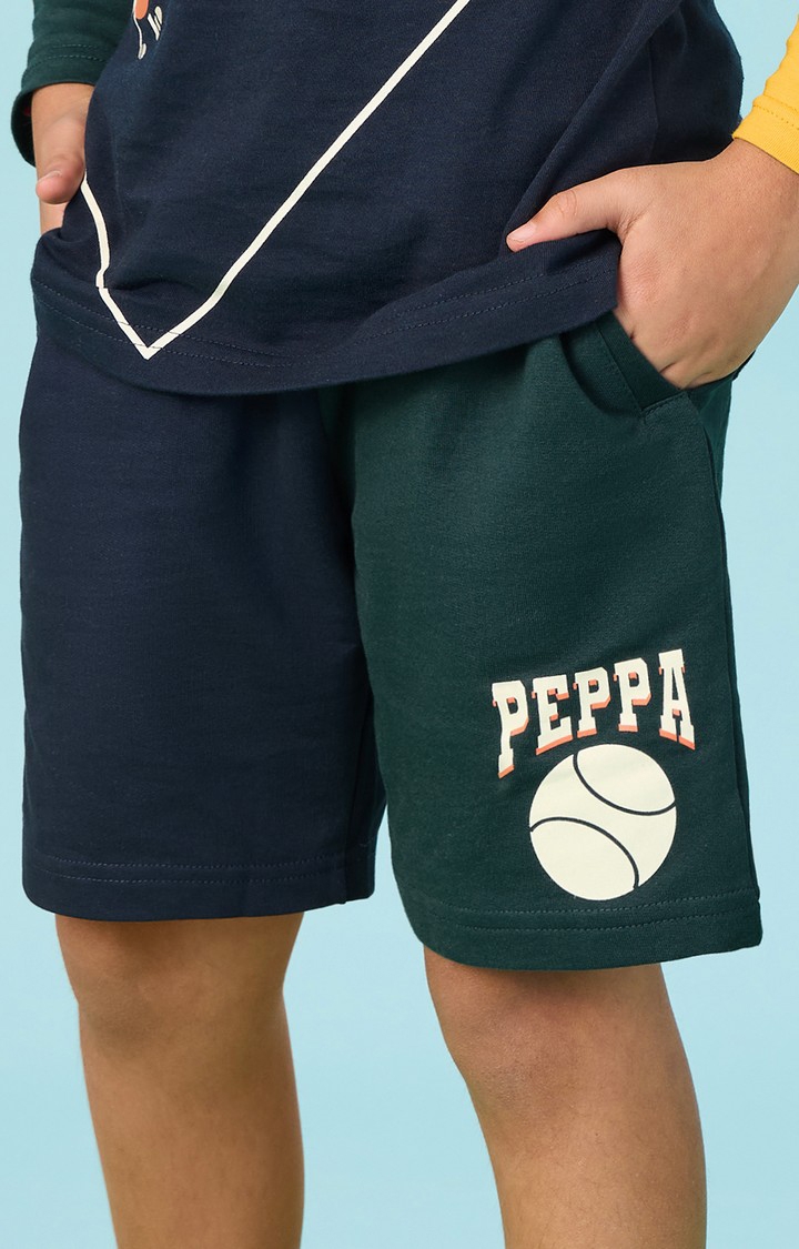The Souled Store | Boys Peppa: Squad Cotton Shorts