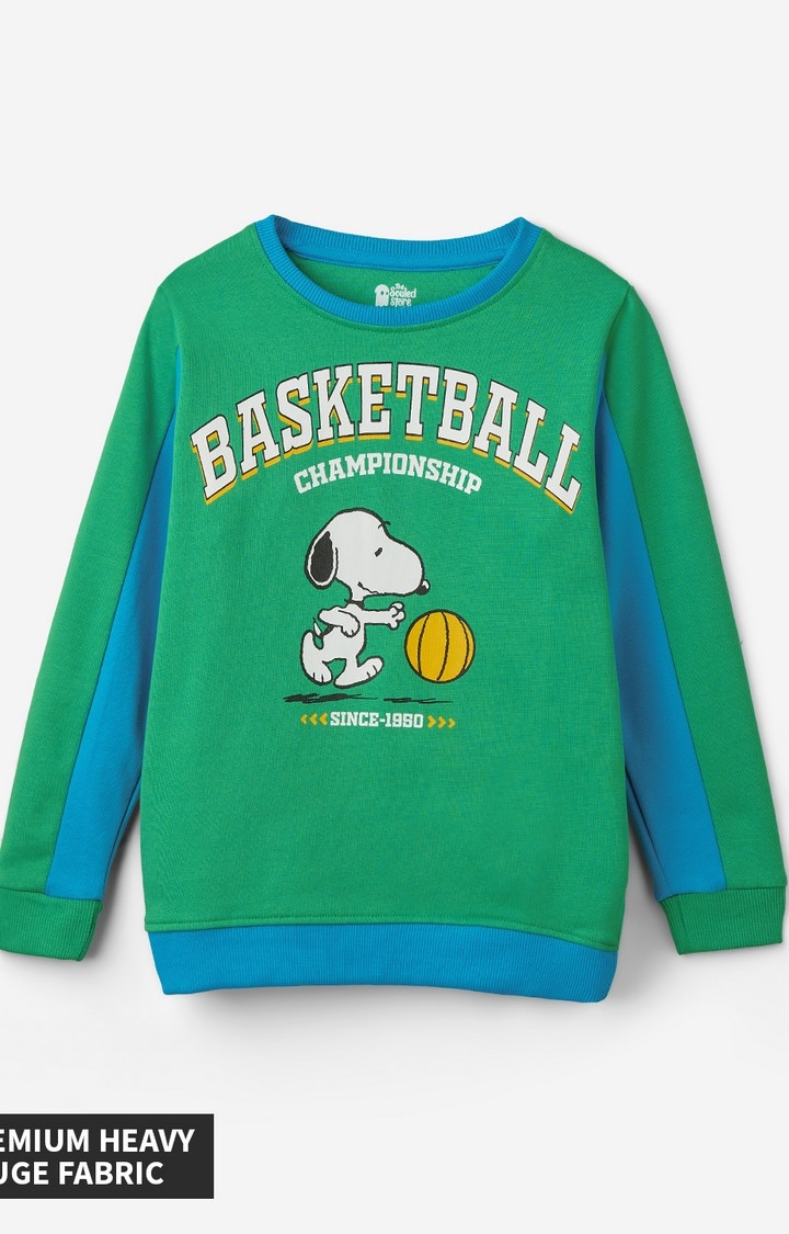 The Souled Store | Boys Peanuts: Dribbling Snoopy Boys Sweatshirts