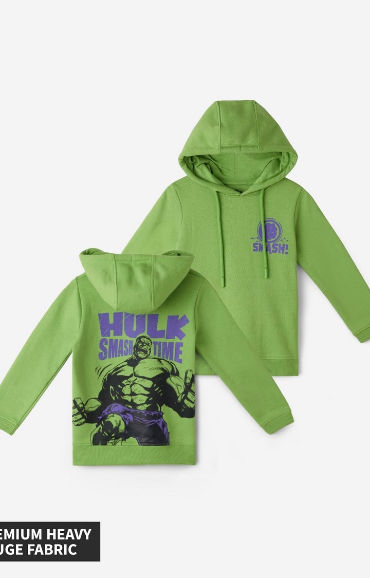The Souled Store | Boys Hulk: Smash Time Boys Sweatshirts