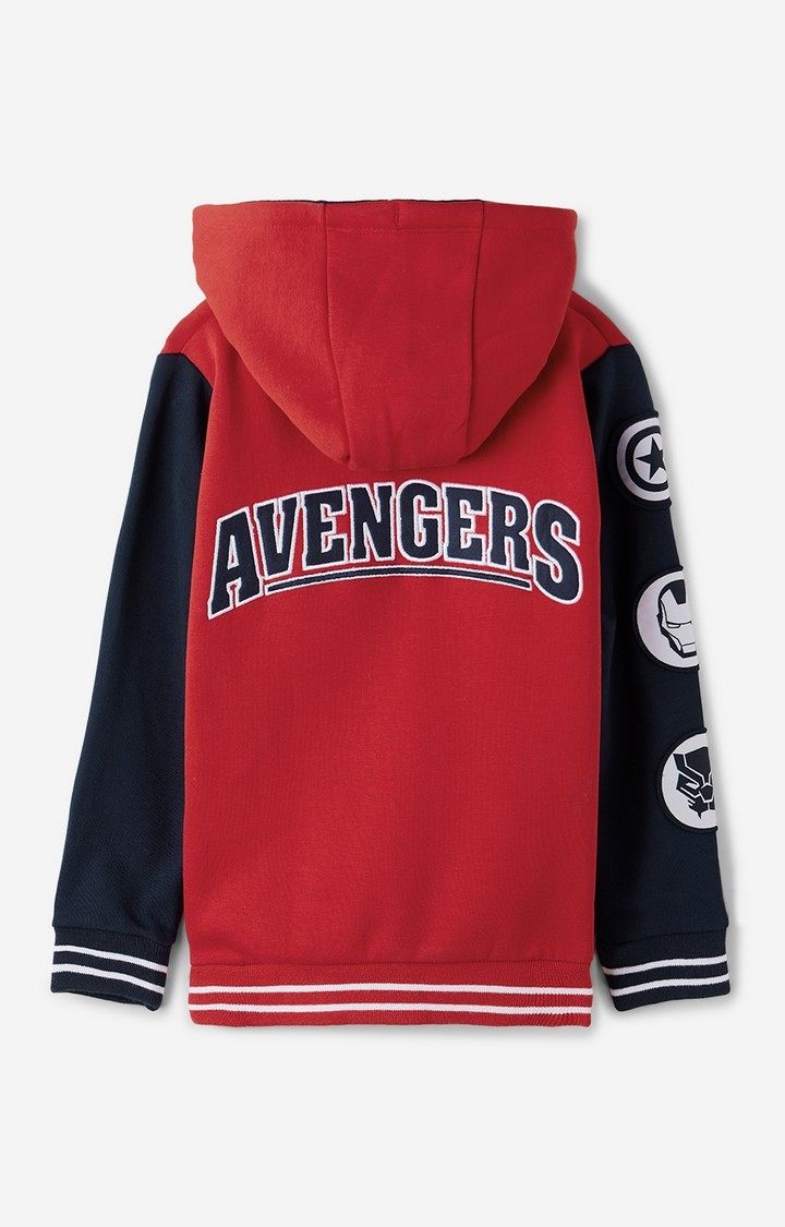 Boys Avengers: Mighty Heroes Boys Cotton Varsity Hooded Jackets