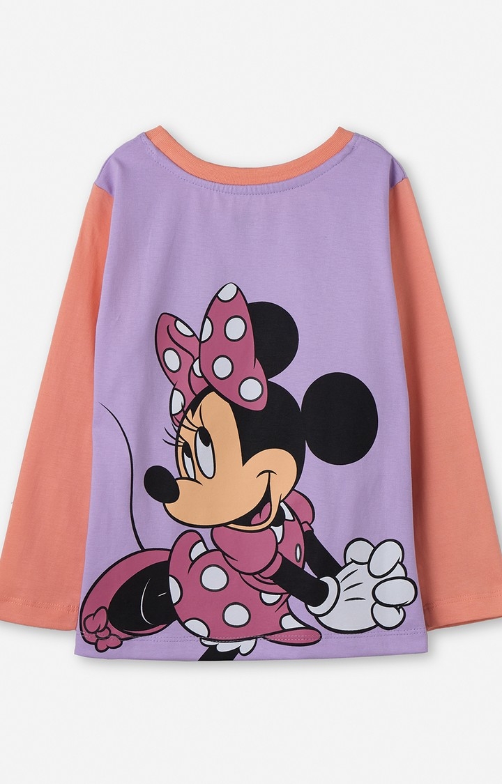 Girls Minnie Mouse Printed T-Shirts