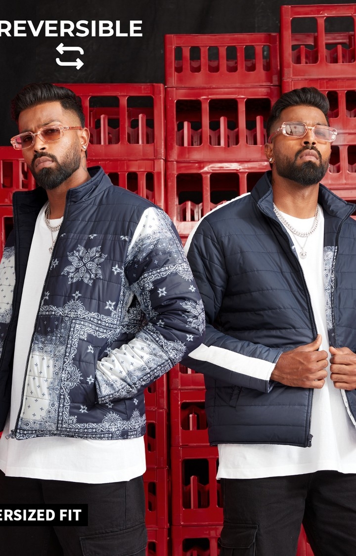 Men's TSS Originals: Indigo Bandana Men's Puffer Jackets