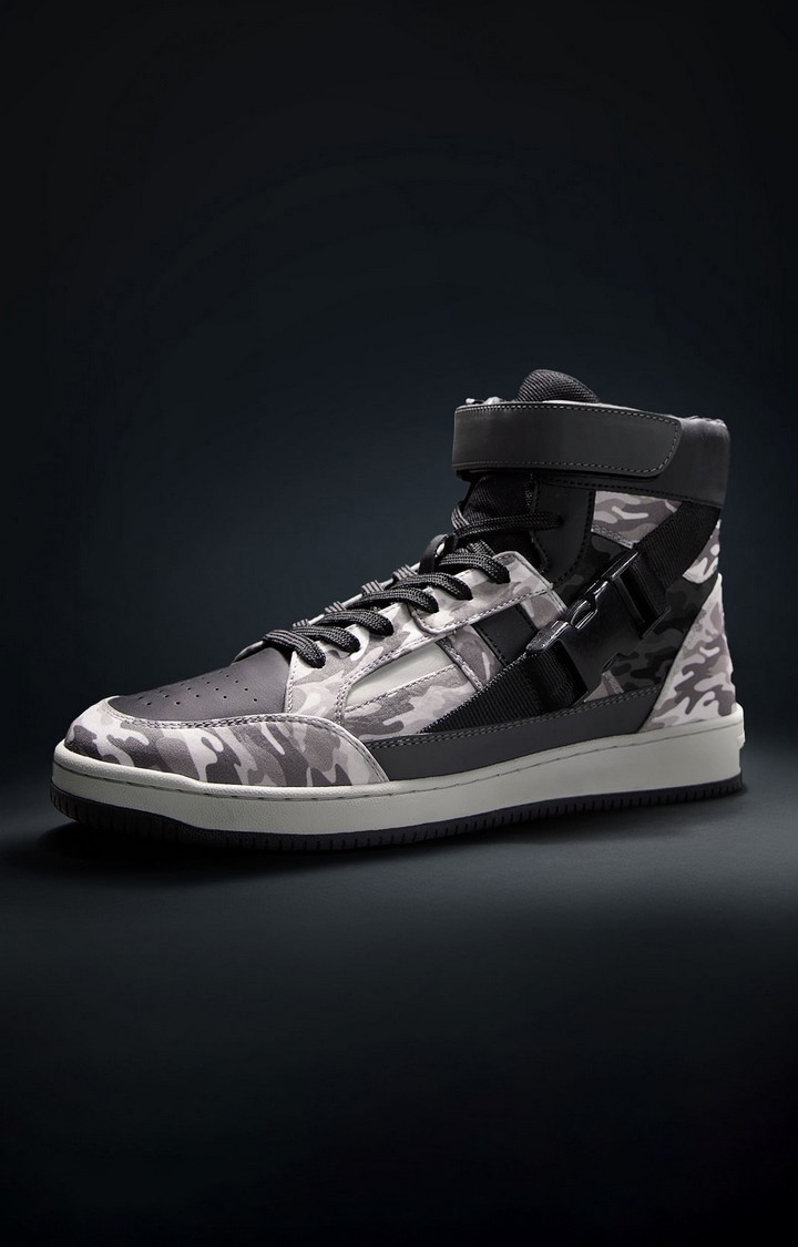 The Souled Store | Men's Punisher: Camo Multicolour Sneakers