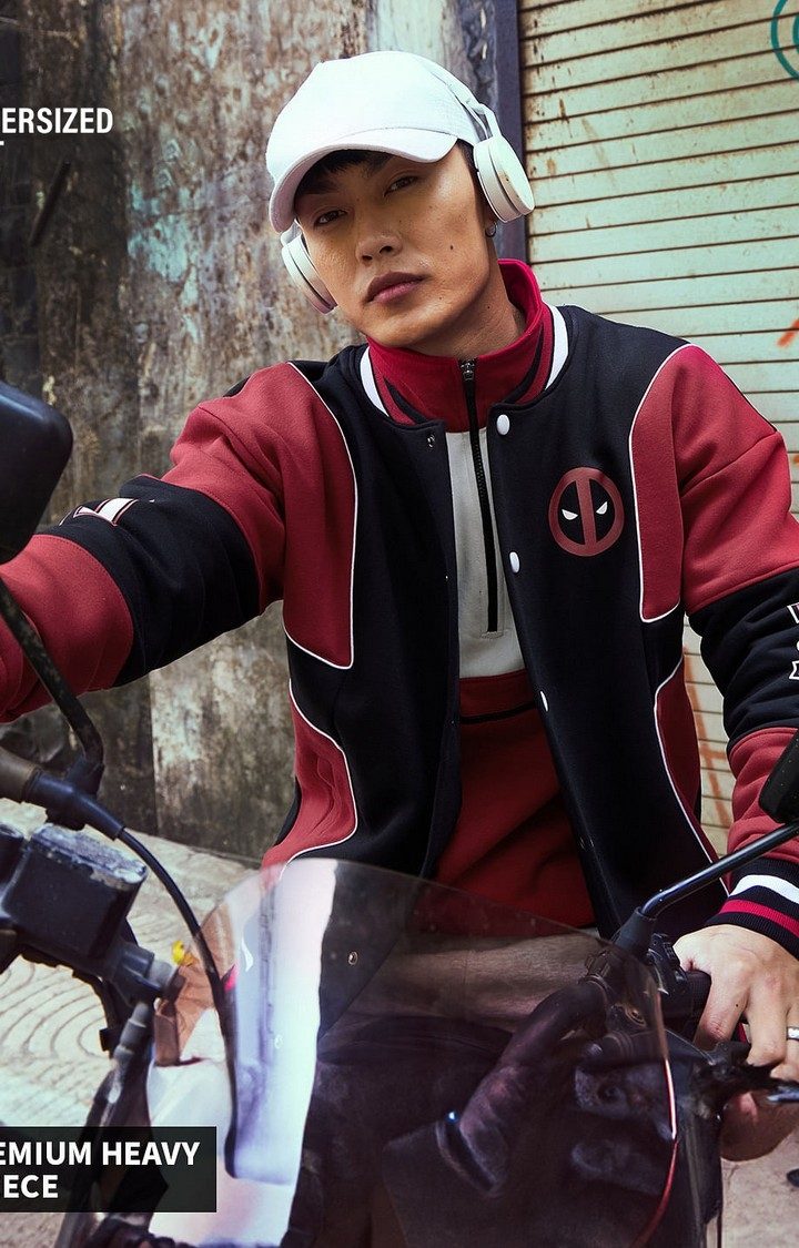 Men's Deadpool: Merc With A Mouth Varsity Jackets