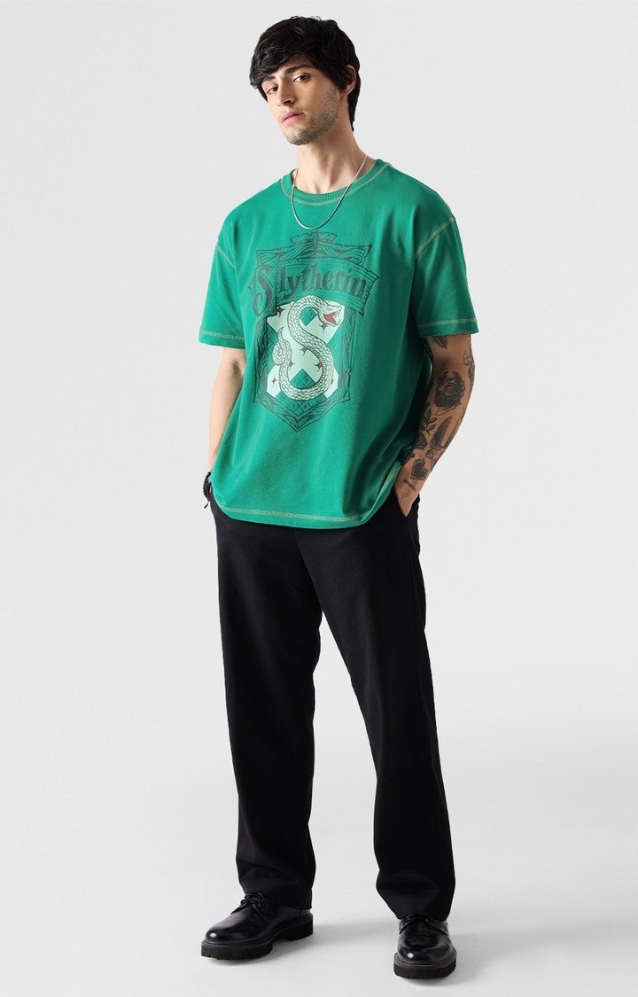 Men's Harry Potter: Slytherin Gang Oversized T-Shirt