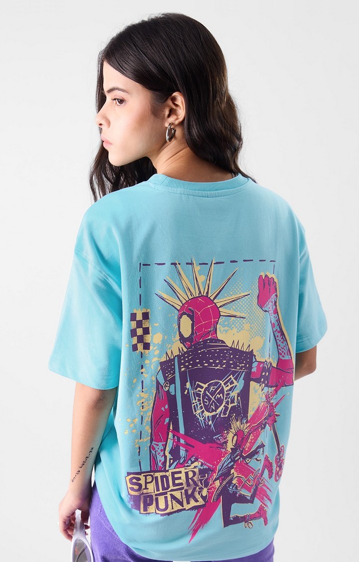 Women's Official Spider-Man Punk Oversized T-Shirts