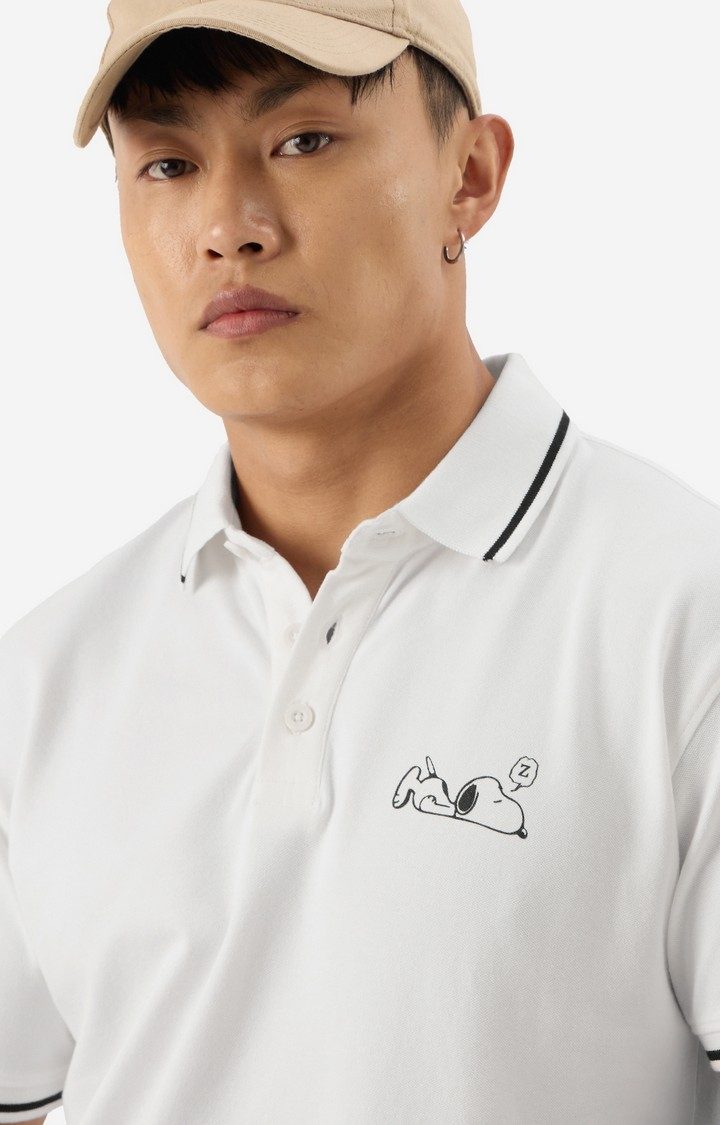 Men's Peanuts: Snoopy Chillin Polo T-Shirt