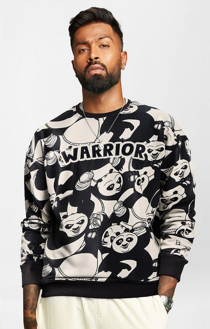 The Souled Store | Men's Kung Fu Panda: The Warrior Men's Oversized Sweatshirts