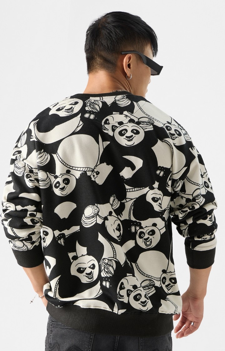 Men's Kung Fu Panda: The Warrior Men's Oversized Sweatshirts