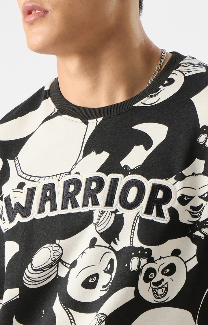 Men's Kung Fu Panda: The Warrior Men's Oversized Sweatshirts