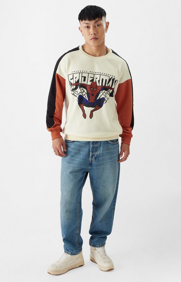 Men's Spider-Man: The Web Slinger Men's Oversized Sweatshirts