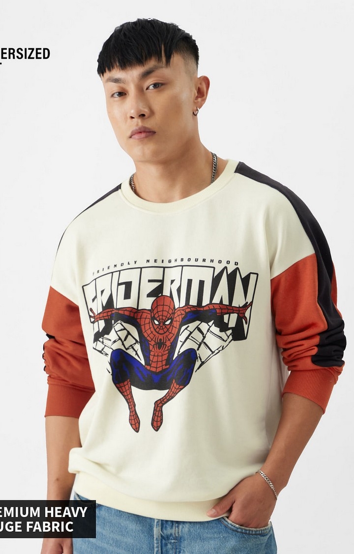 The Souled Store | Men's Spider-Man: The Web Slinger Men's Oversized Sweatshirts