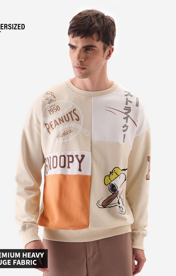 Men's Peanuts: The Big Hit Men's Oversized Sweatshirts