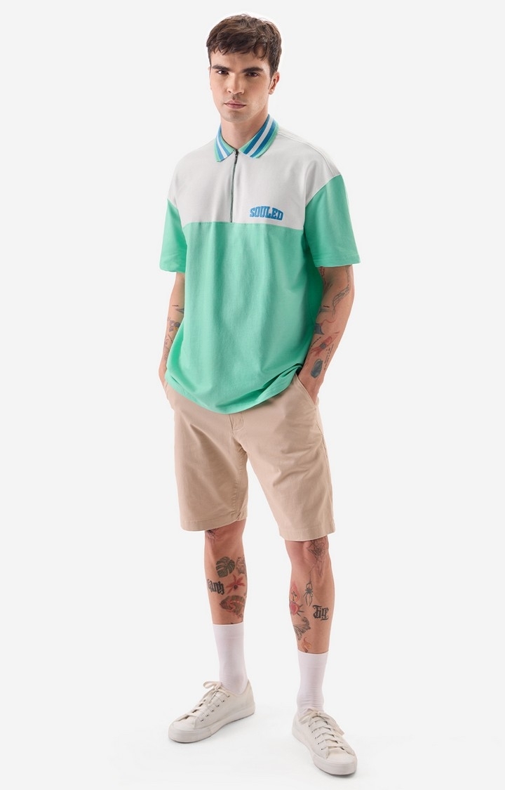 Men's TSS Originals: Apple Mint Oversized Polo T-Shirt