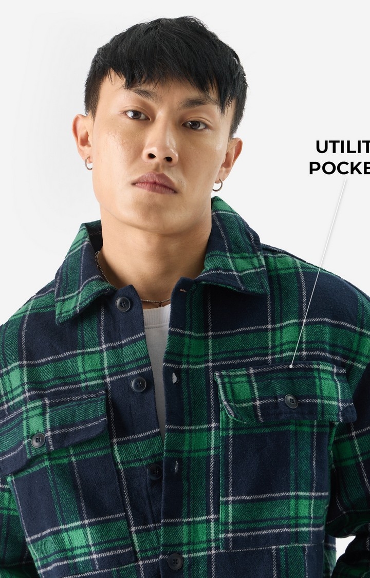 Men's TSS Originals: Emerald Checks Men's Flannel Shackets
