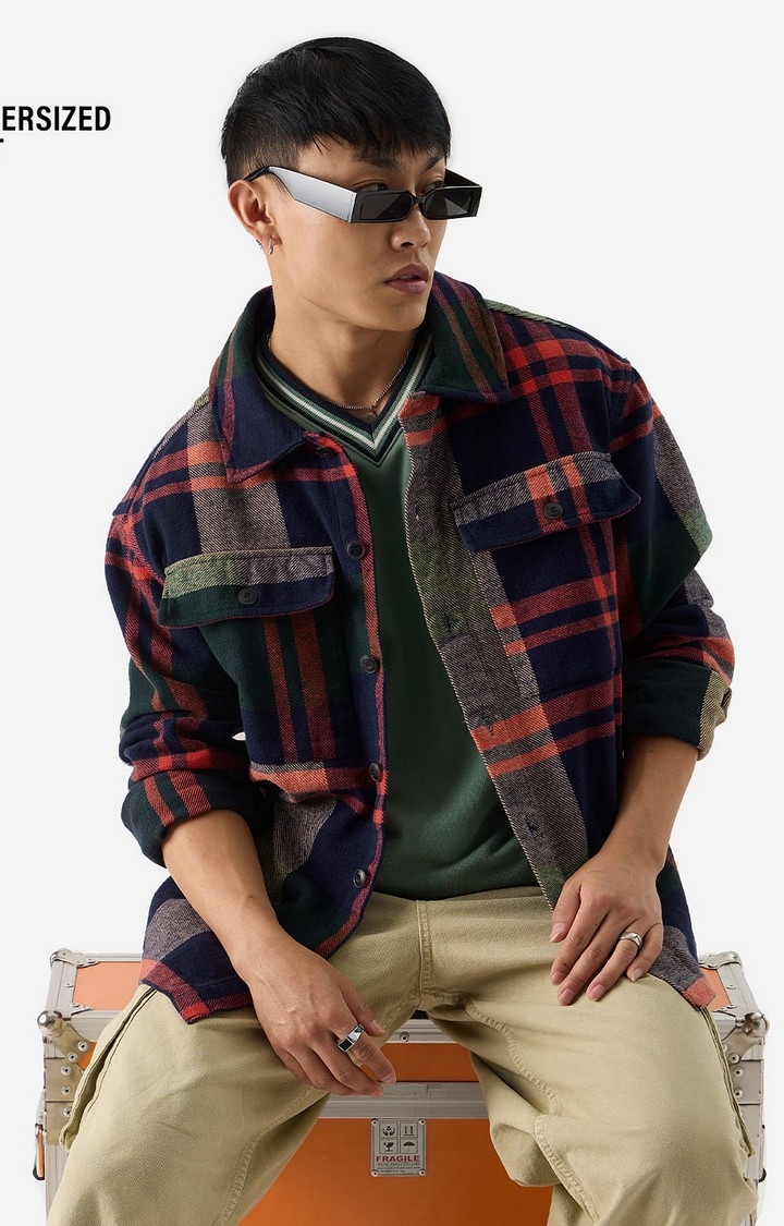 The Souled Store | Men's TSS Originals: Red Ink Men's Flannel Shackets