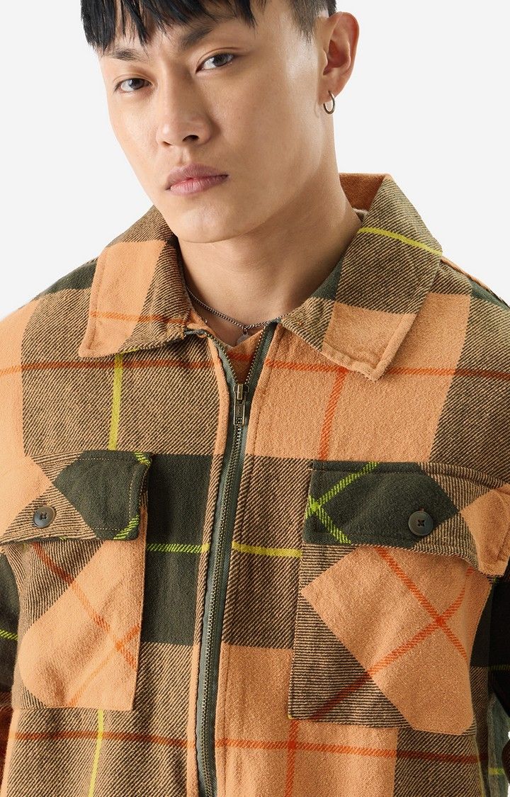 Men's TSS Originals: Ochre Vibes Men's Flannel Shackets