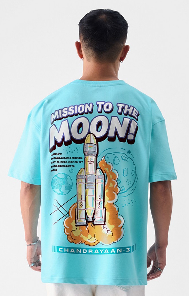 The Souled Store | Men's Official ISRO Chandrayaan 3 Oversized T-Shirts