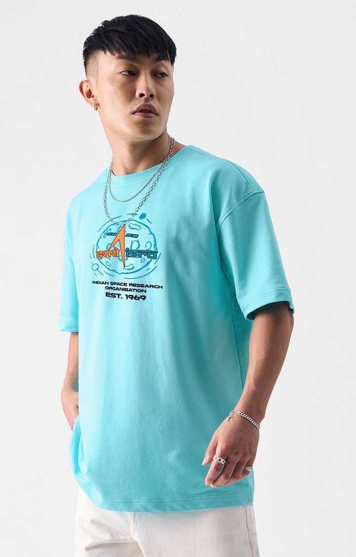Men's Official ISRO Chandrayaan 3 Oversized T-Shirts