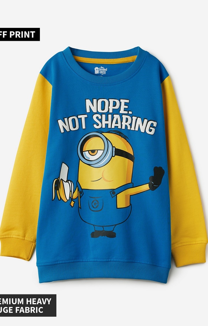 The Souled Store | Boys Minions: Not Sharing Boys Sweatshirts