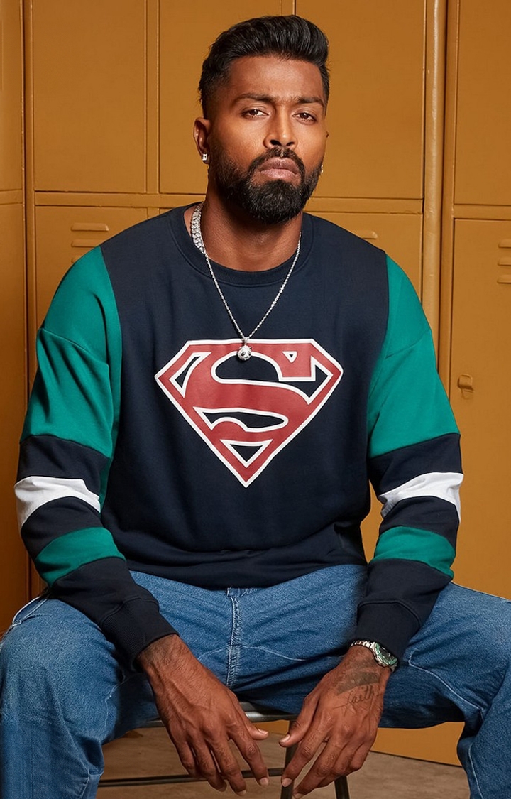 The Souled Store | Men's Superman: Invincible Men's Oversized Sweatshirts
