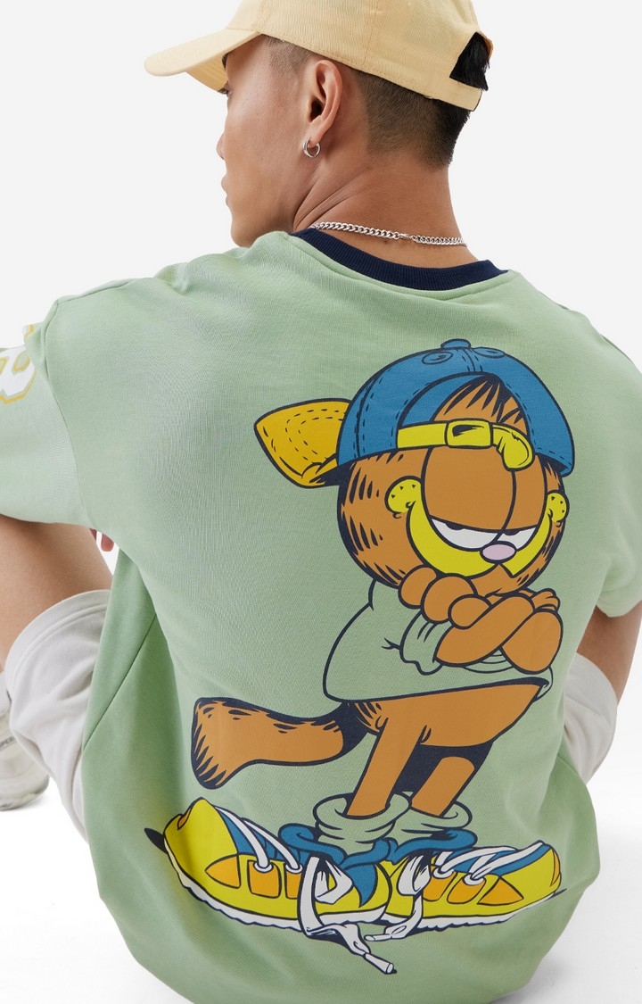 Men's Garfield: Gangster Men's Oversized Sweatshirts