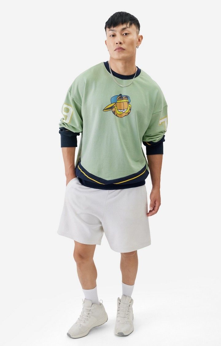 Men's Garfield: Gangster Men's Oversized Sweatshirts