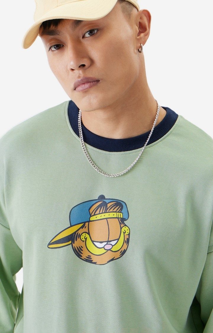 Men's Garfield: Gangster Men's Oversized Sweatshirts