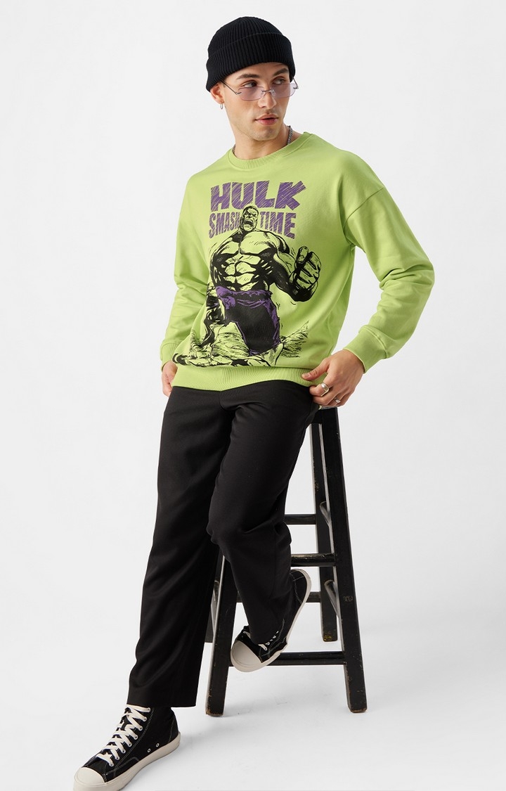 Men's Hulk: Smash Time Men's Oversized Sweatshirts