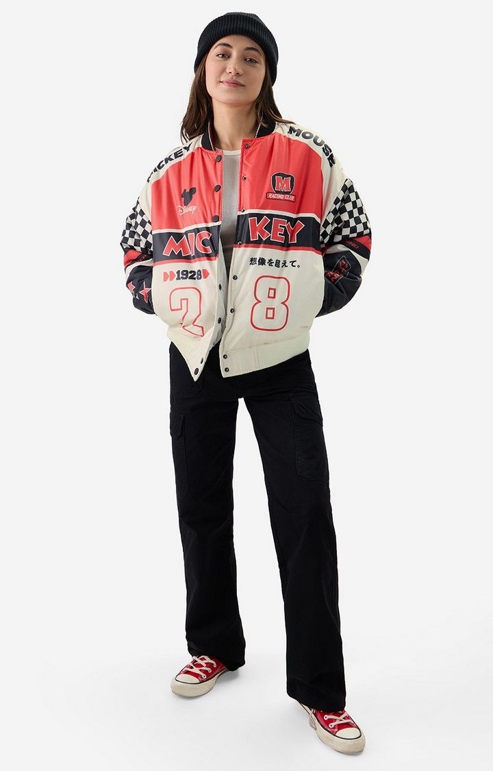 Women's Mickey Mouse: Racing Club 28 Women's Varsity Jackets