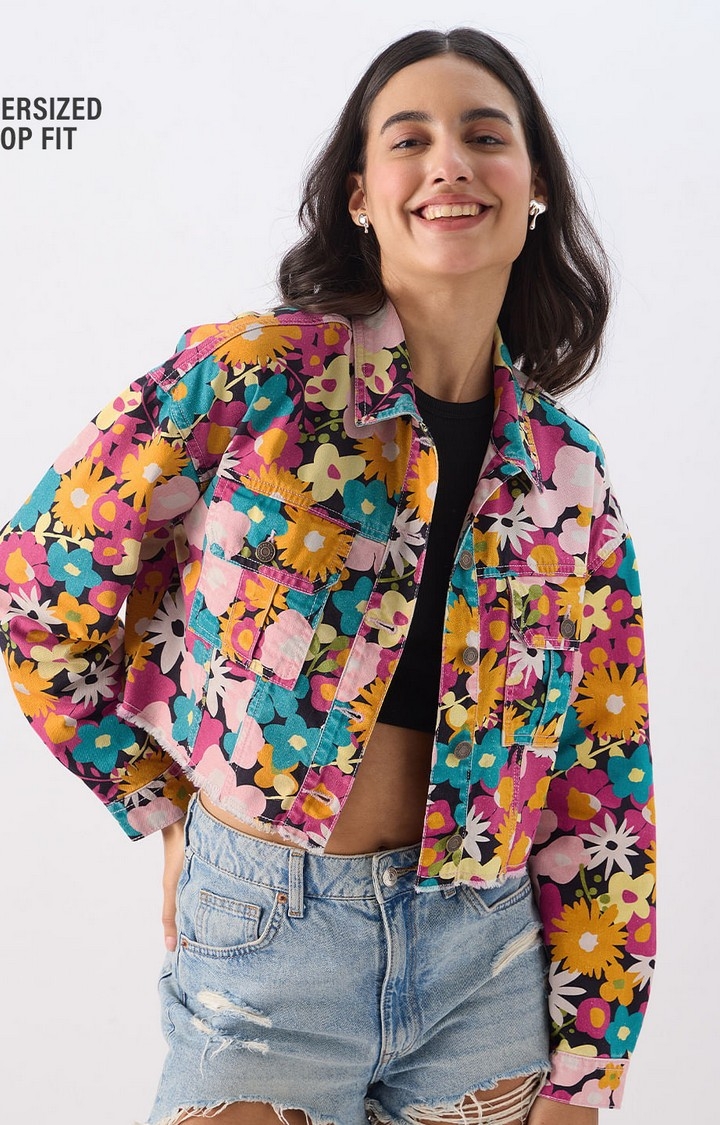 Women's TSS Originals: Floral Oasis Women's Denim Jackets