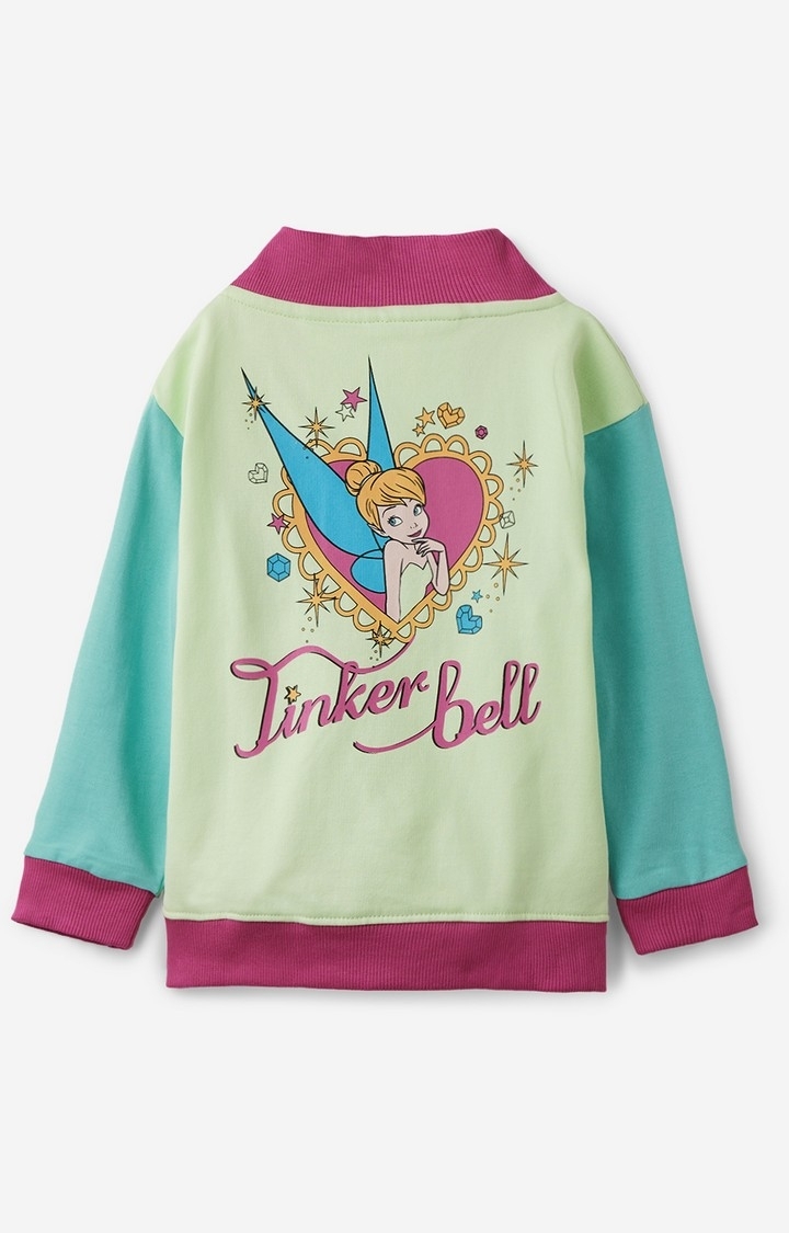 The Souled Store | Girls Disney: Tinker Bell Girls Cotton Varsity Jackets