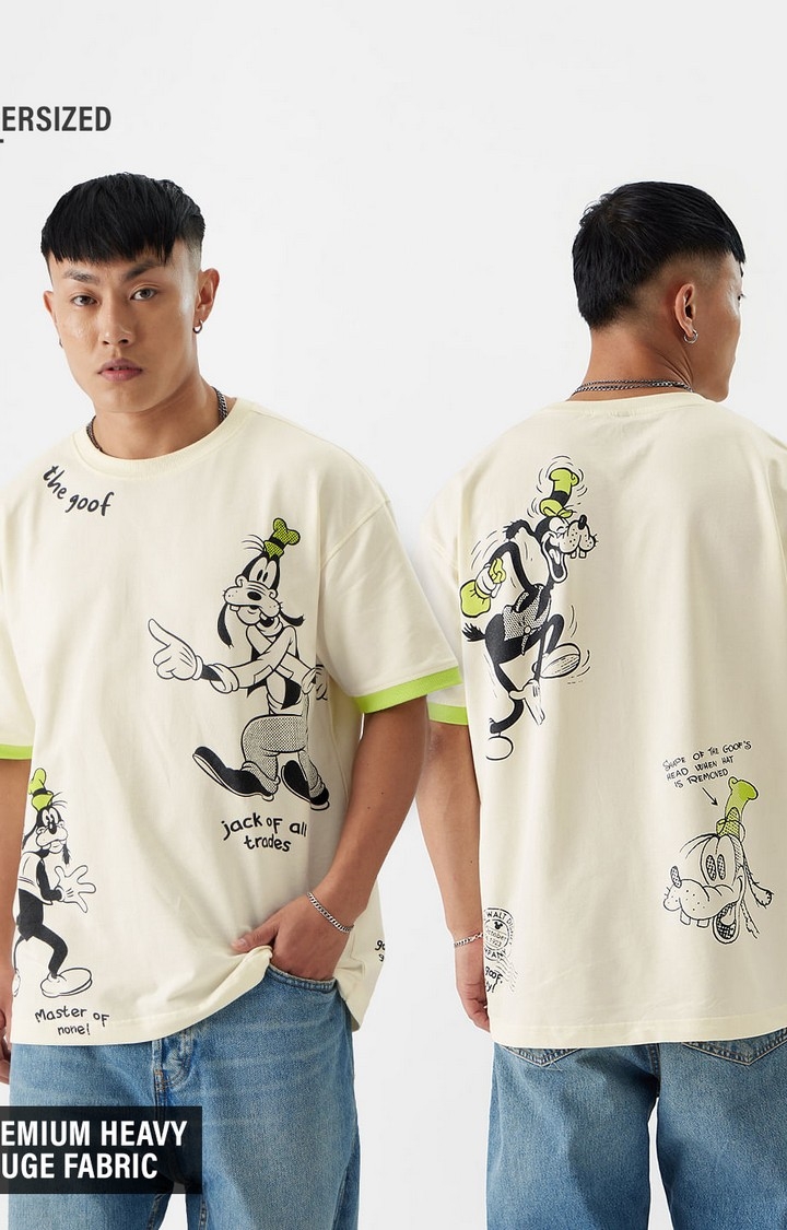 The Souled Store | Men's Disney: Goofy The Goof Oversized T-Shirt