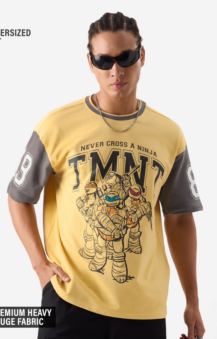 The Souled Store | Men's TMNT: Never Cross A Ninja Oversized T-Shirt