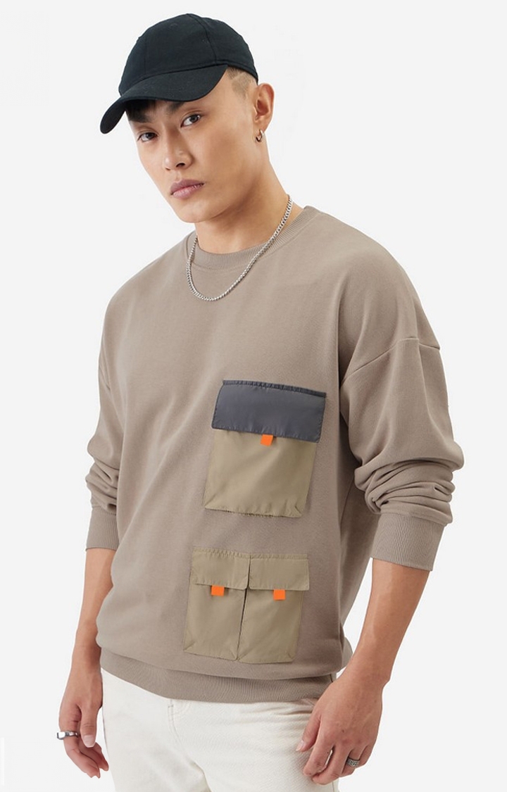 Men's TSS Originals: Sandstone Men's Oversized Sweatshirts