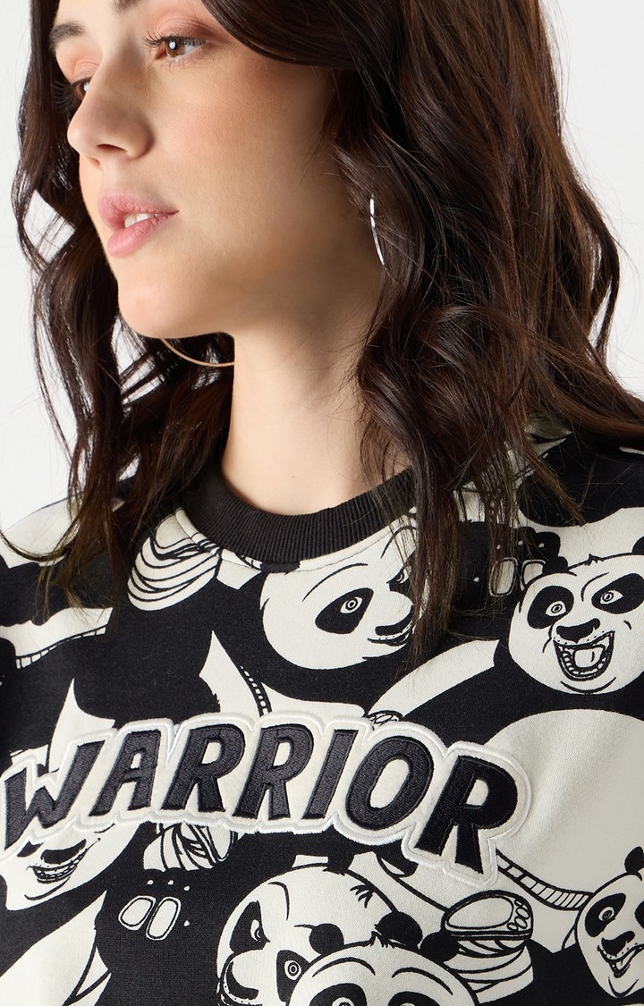Women's Kung Fu Panda: Warrior Women's Oversized Sweatshirts