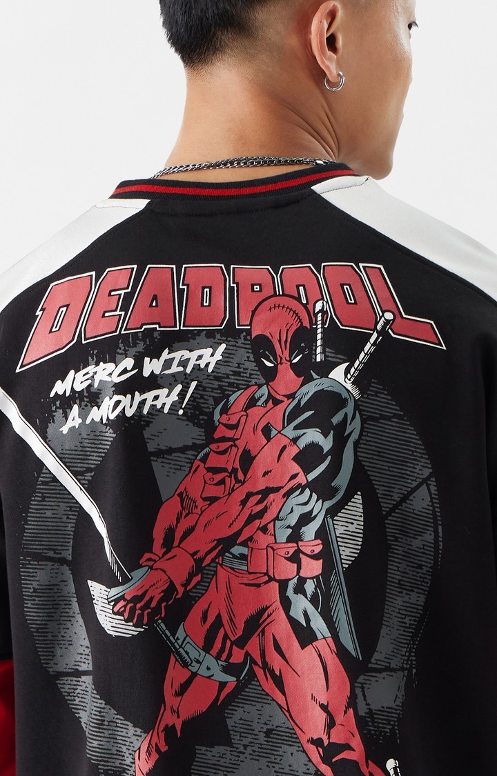 Men's Deadpool: The Merc Men's Oversized Sweatshirts