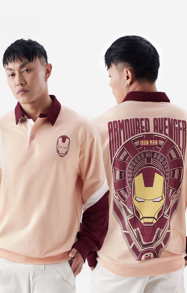 Men's Iron Man: Armoured Avenger Men's Rugby Polo Sweatshirts