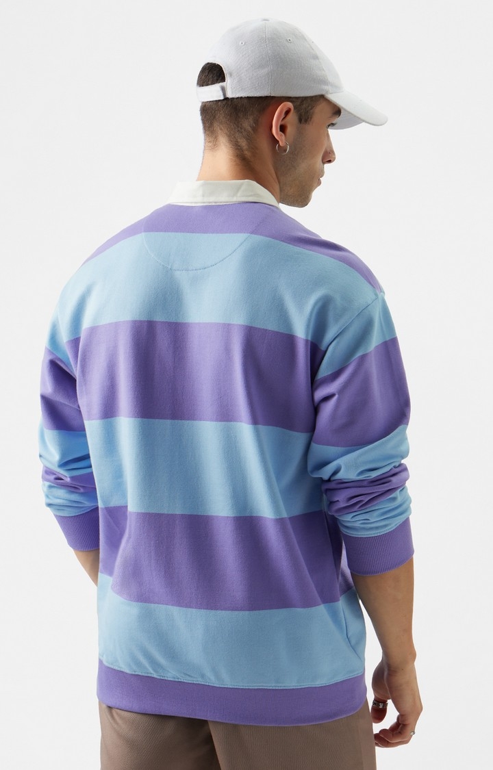 Men's TSS Originals: Powder Stripes Men's Rugby Polo Sweatshirts