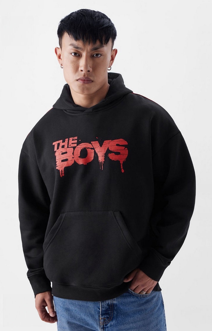 The Souled Store | Men's The Boys: Official Logo Men's Oversized Hoodie