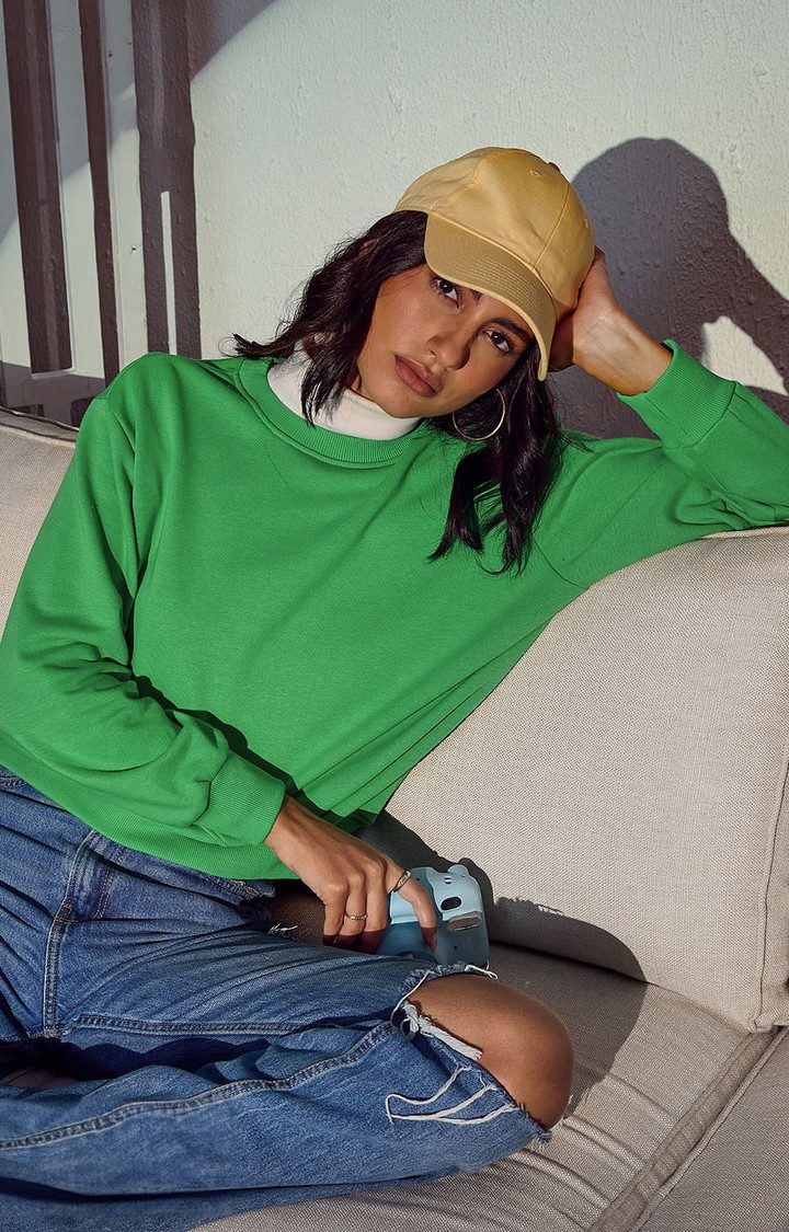 Women's Island Green Sweatshirt Women's Oversized Sweatshirts