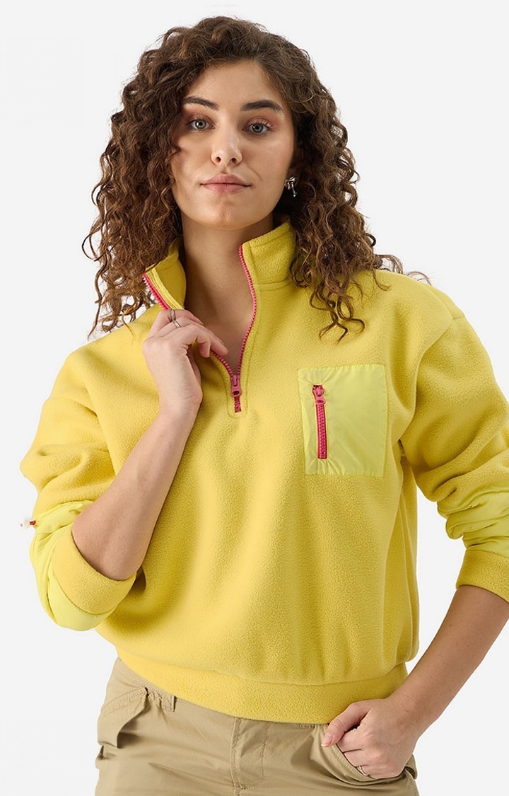 The Souled Store | Women's Sunshine Teddy Sweatshirt Women's Oversized Sweatshirts